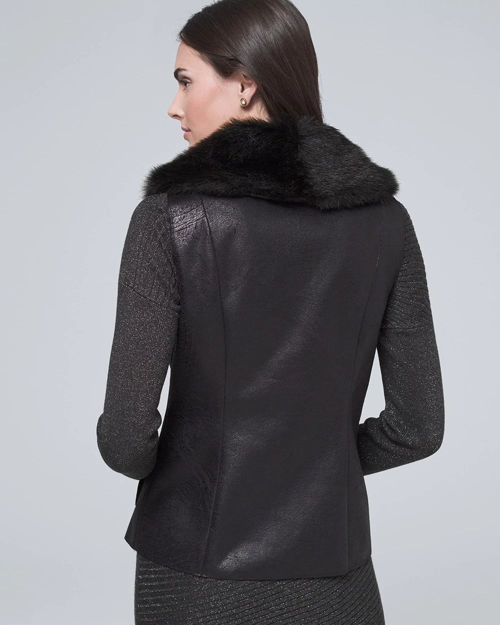 White house black market vest hot sale